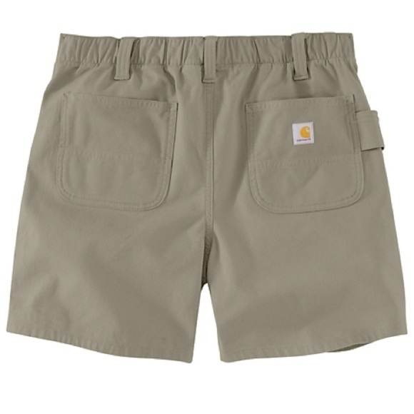 Carhartt Women's Relaxed Fit Rugged Flex Canvas Work Shorts Plus Size 14‎ - Picture 1 of 7